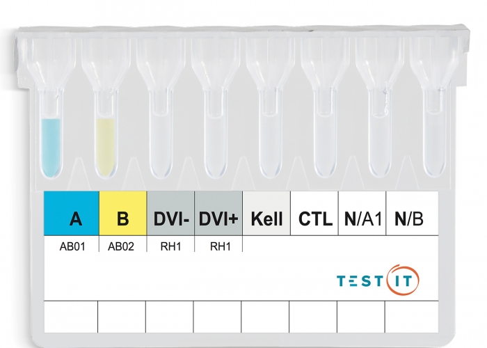 TEST IT Gel ABO Rh(C,E) DVI- and Reverse