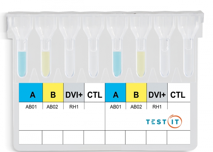 TEST IT Gel Confirm ABO DVI+ 