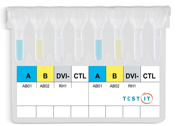 TEST IT Gel Confirm ABO DVI-